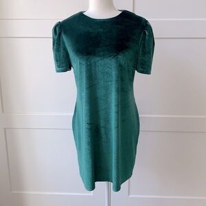 WRUF green velvet dress. New with tags.